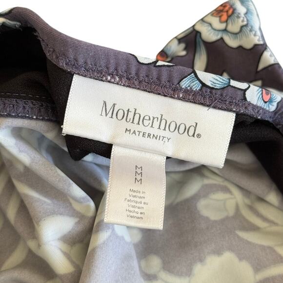 Motherhood Maternity Purple/Blue Floral 2 Piece Tankini Swimsuit - Medium - Picture 4 of 8